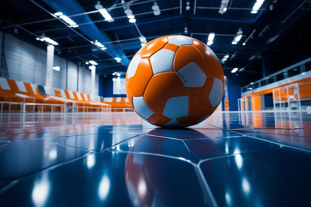 Futebol e Futsal em Pisos Indoor Generative By Ai
