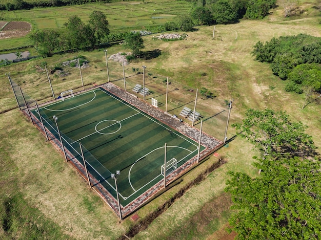 Futsal ao ar livre, quadra de futebol