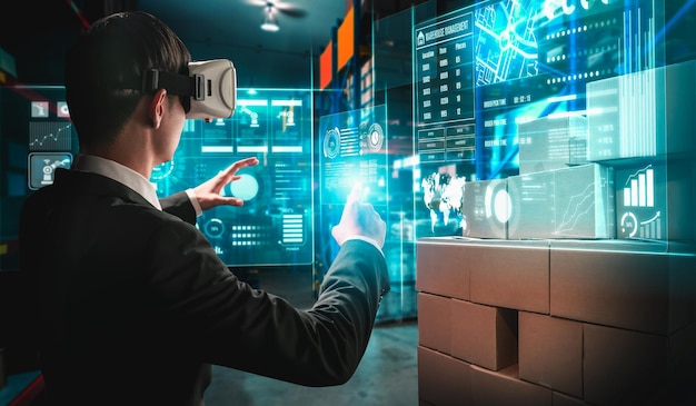 Futura tecnología de realidad virtual para una gestión innovadora de almacenes de realidad virtual