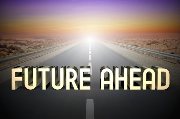 Future Ahead Concept Road 3D-Rendering