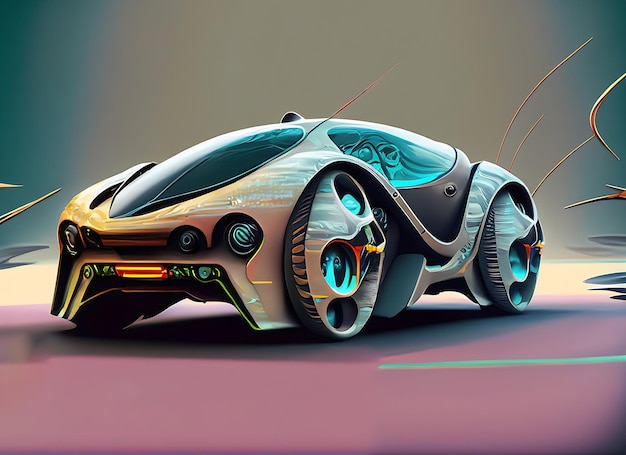 Futuristic MantisInspired Car Design Inovador Conceito Automotivo