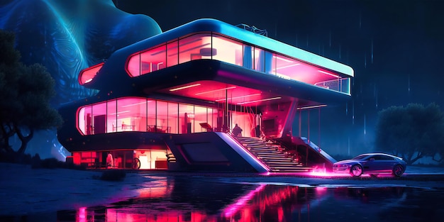 Futuristische Hausarchitekturideen des Tages Luxushäuser