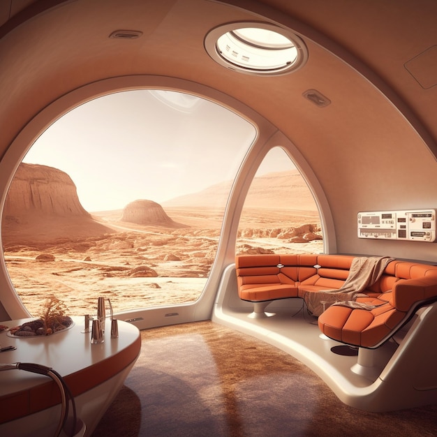 Futuristische Interieurkollektion Entdecken Sie die Welt der SciFi-Lebensräume Moderner Luxus