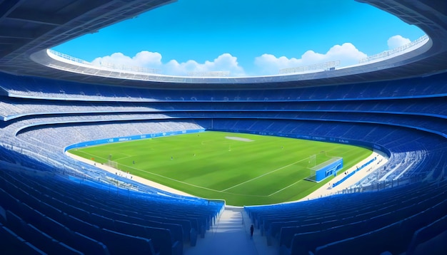 Futuristische Sportstadion-Meisterschaft Fußball Fußball Hintergrund 19