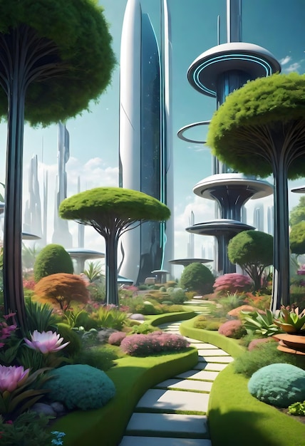 futuristischer Garten