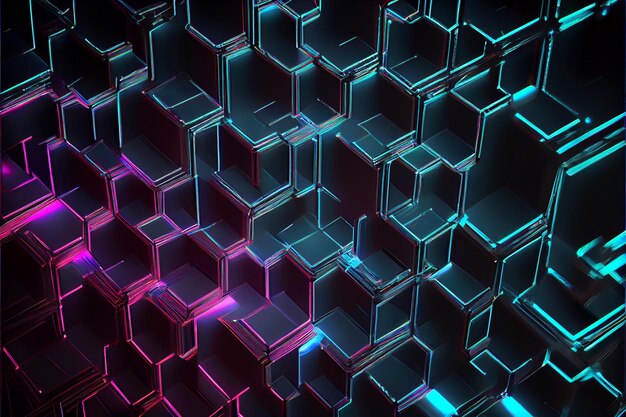 futuristischer Hologramm-Hintergrund Minimalistische Holographische Flüssigkeitswandpapier