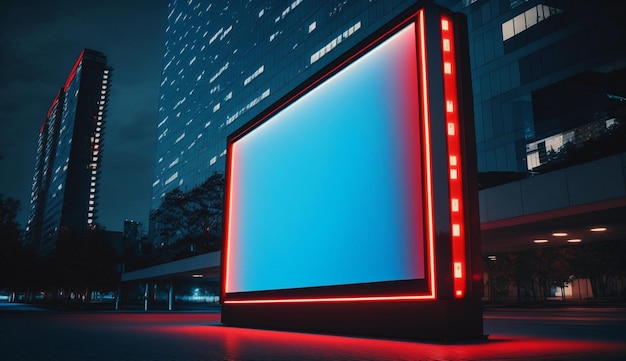 Futuristisches Billboard Ai generativ