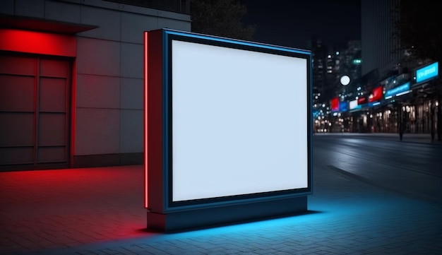 Futuristisches Billboard Ai generativ