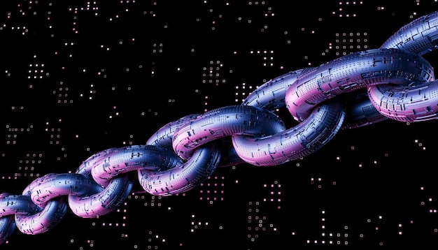 futuristisches Blockchain-Konzept