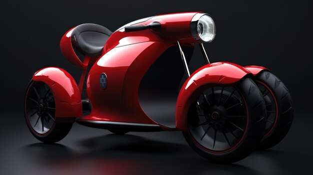 Foto futuristisches elektrisches quad-bike ai-generativ