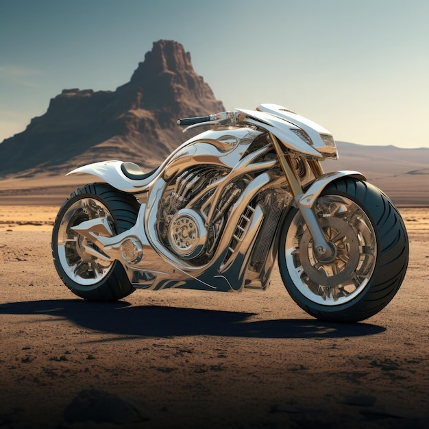 futuristisches Motorrad