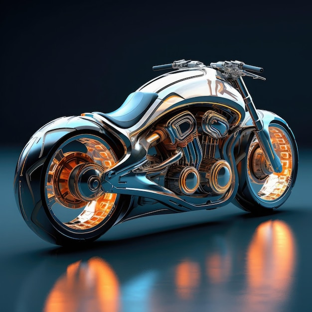 futuristisches Motorrad