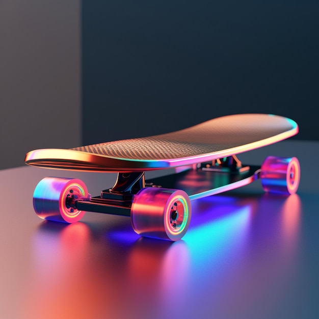 futuristisches Skateboard