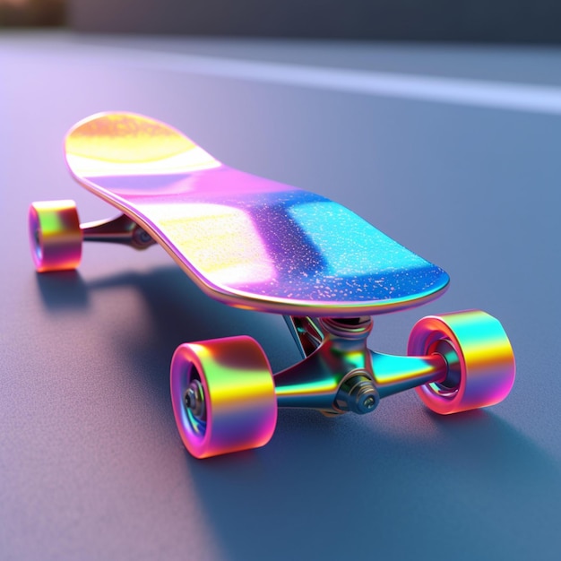 futuristisches Skateboard