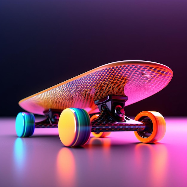 futuristisches Skateboard