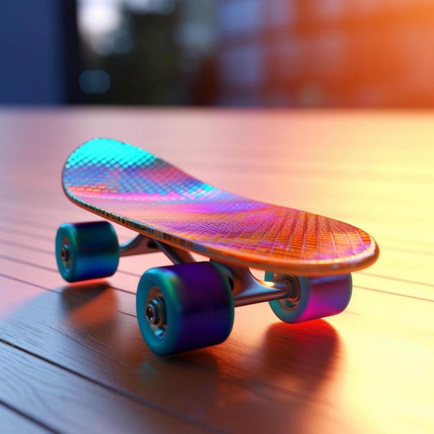 futuristisches Skateboard