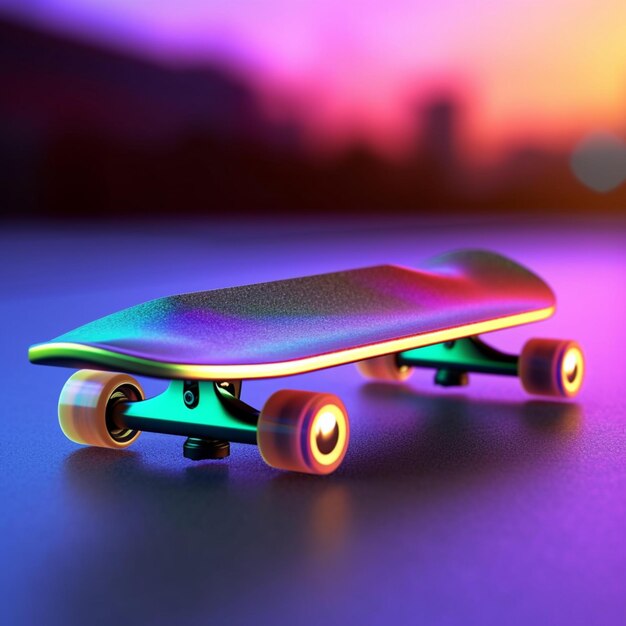 futuristisches Skateboard