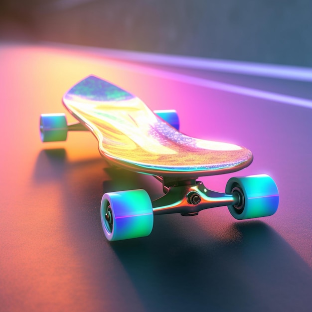futuristisches Skateboard