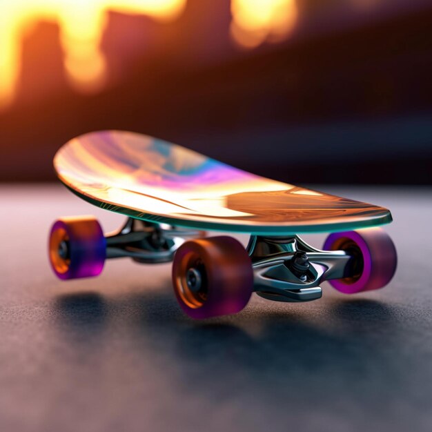 futuristisches Skateboard