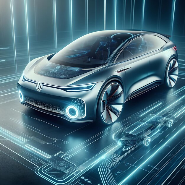 Foto el futuro concepto de suv