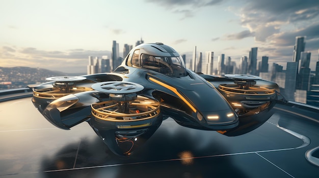 Futuro das viagens aéreas Aeronaves VTOL