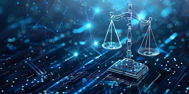 El futuro de la ley cibernética Las escalas digitales de la justicia en un mundo impulsado por la tecnología Concepto de la ley cybernética La justicia digital Las tendencias futuras de las regulaciones tecnológicas Seguridad en línea