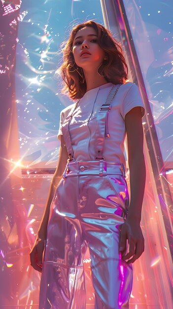 El futuro de la moda con Cyber desencadenando el poder de la tecnología y el estilo para las tendencias de alta moda