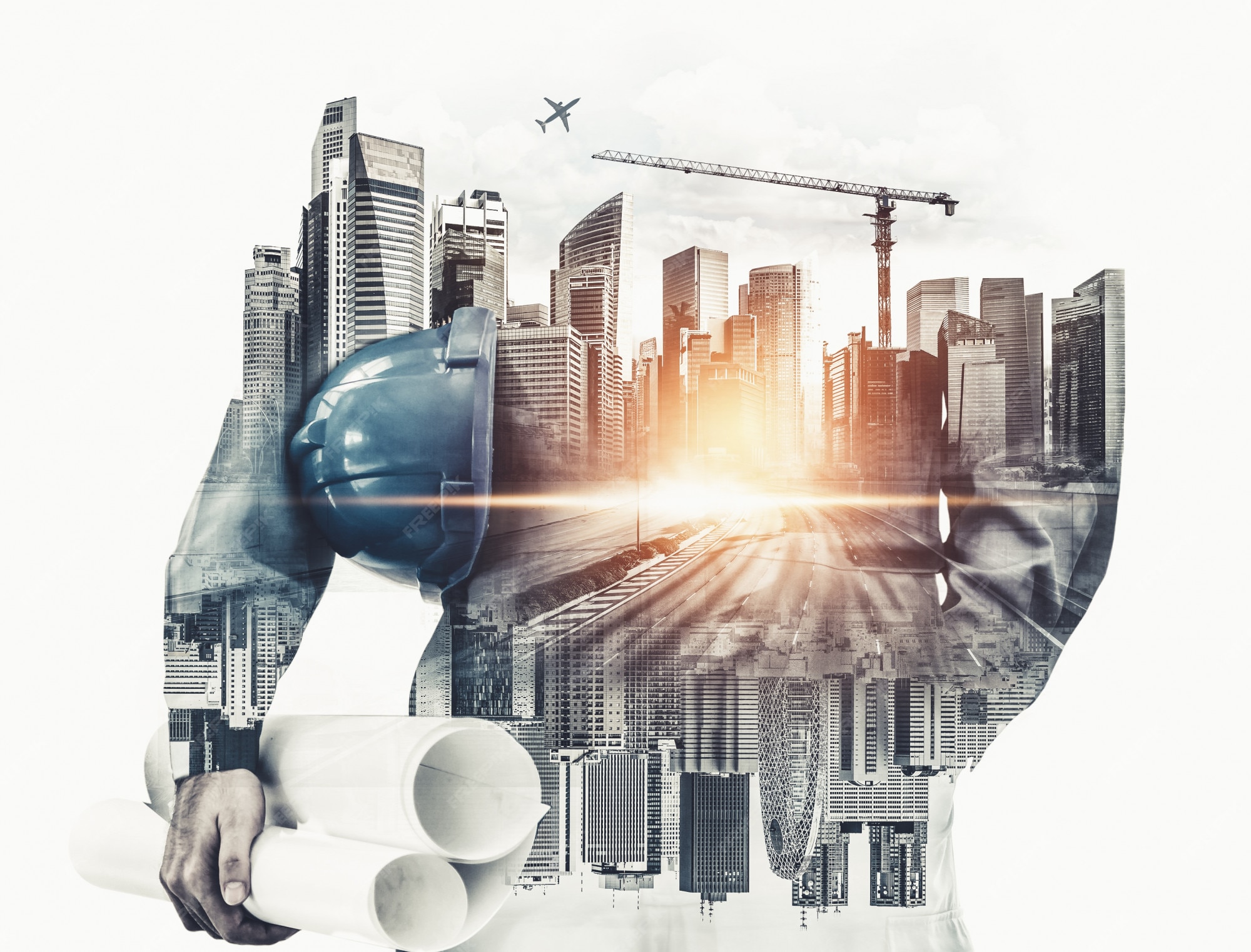Futuro projeto de engenharia de construção civil. Foto Premium