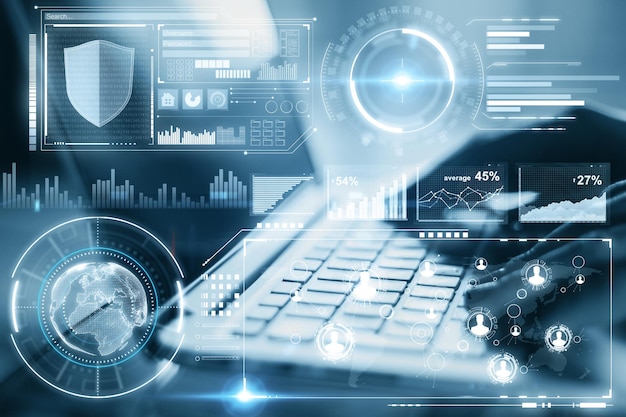 Futuro tecnológico y concepto de innovación.