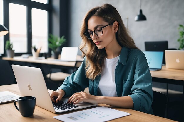 El futuro del trabajo freelance y la economía del concierto mujer diseñadora freelance trabajando