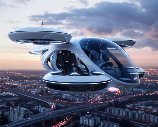 Foto el futuro del transporte más allá de las ruedas y las alas