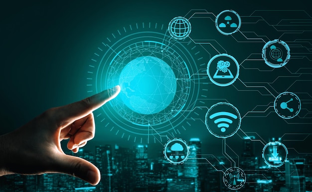 G tecnología de comunicación de las redes de Internet