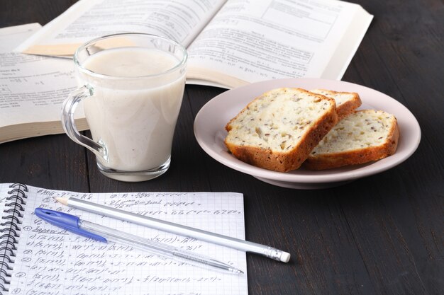 Gachas de avena con leche - desayuno saludable