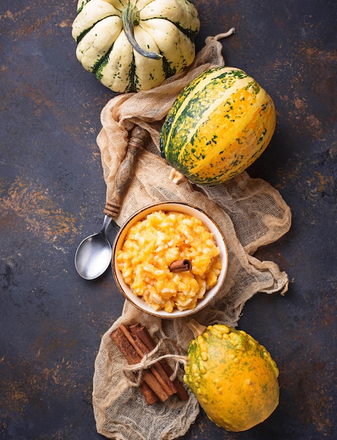 Gachas De Calabaza Con Canela