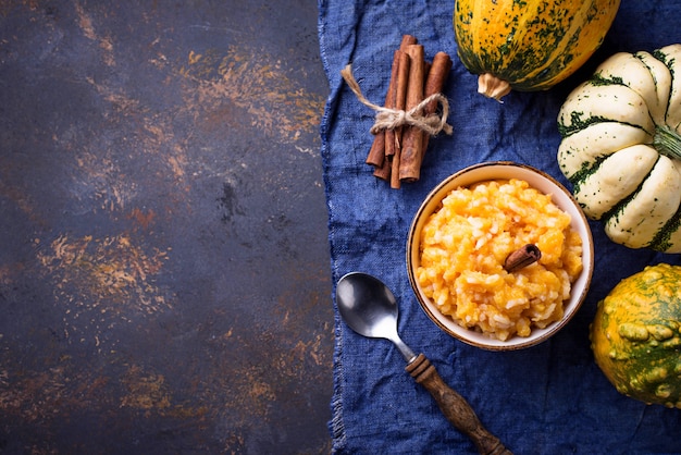 Gachas De Calabaza Con Canela