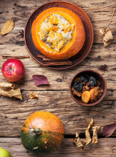 Gachas Vegetarianas Con Calabaza