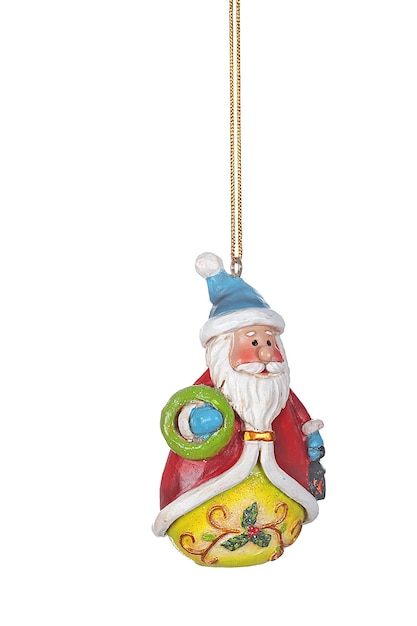 Gadget de Natal para pendurar na árvore de Natal com figuras de Papai Noel, presépio, trenó