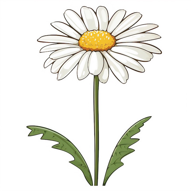 Gänseblümchen Clipart weißer Hintergrund