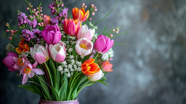 Gänseblümchen und farbige Eier mit Ostern-Thema im Hintergrund