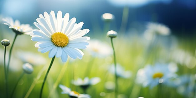 Gänseblümchenblume auf einem Feld