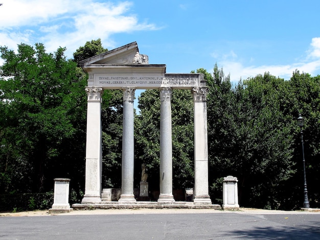 Gärten der Villa Borghese Rom Italien