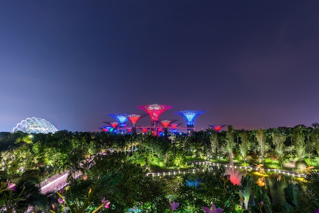 Gärten durch die Bucht in Singapur-Stadt
