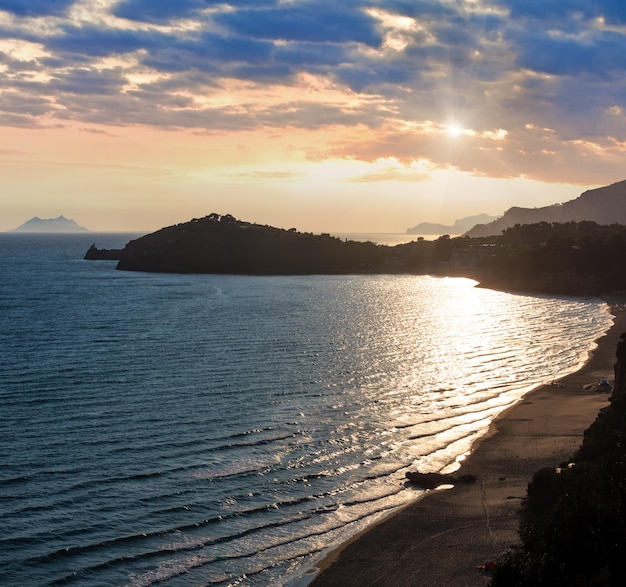 Gaeta Sunset Beach Latina Latium Italien