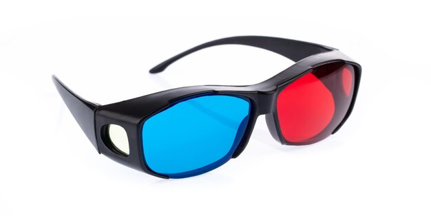 Gafas 3D aislado sobre un fondo blanco -