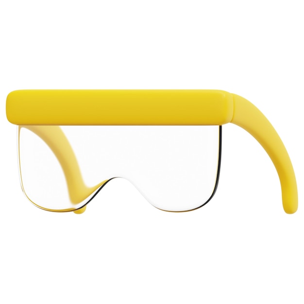 gafas 3d render icono ilustración