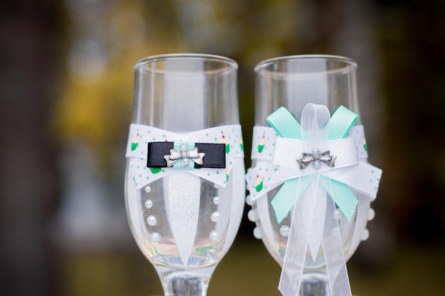 Gafas de boda novios