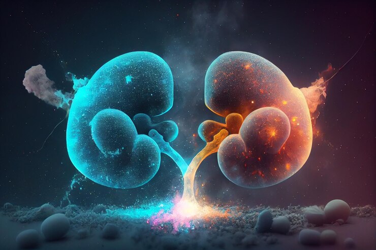 Gafas con concepto de polvo de nebulosa ai generativo.