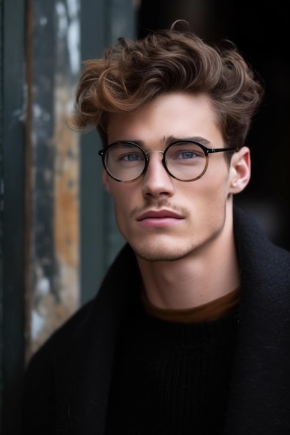 Gafas de hombre para caballero moderno | Foto Premium