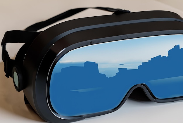 Las gafas de realidad aumentada muestran imágenes publicitarias que proporcionan información virtual en un mundo real