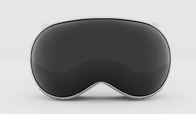 Las gafas de realidad virtual Mantiverse Mettaverse fondo blanco renderización 3D